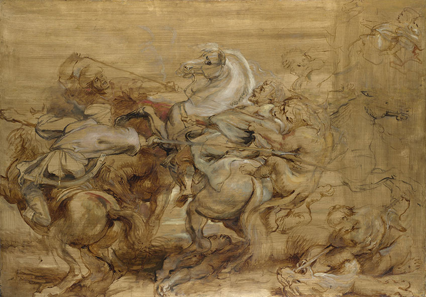 Rubens. La caza del león. Exposición en el Museo del Prado sobre los bocetos de Rubens