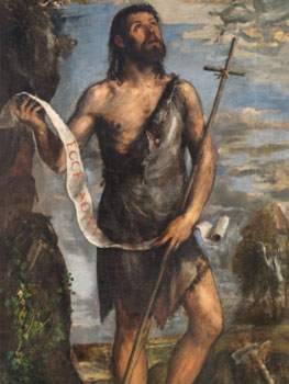 Tiziano. San Juan Bautista, 1565-1570. El Escorial, Patrimonio Nacional, Real Monasterio de San Lorenzo