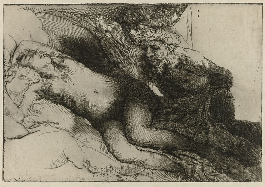 Rembrandt. Jupiter and Antiope, 1659. Rijksmuseum Ámsterdam