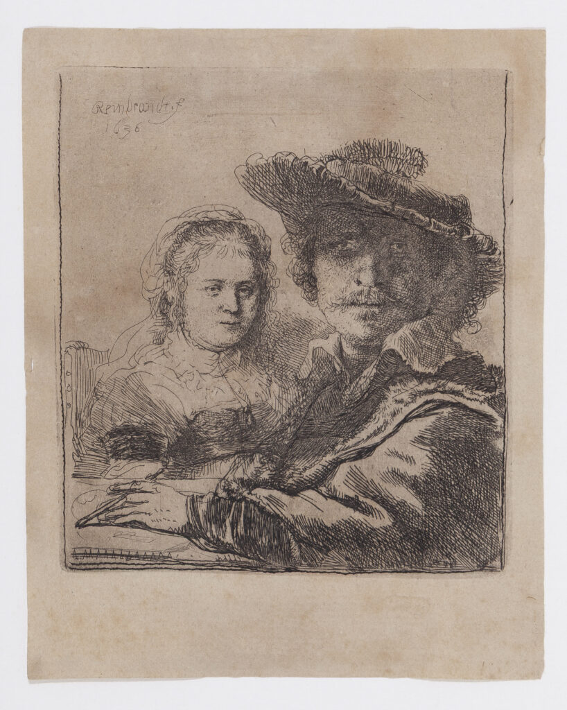 Rembrandt. Rembrandt y Saskia (Pareja), 1636 . Museo Lázaro Galdiano