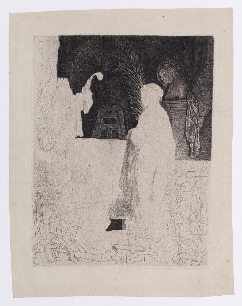 Rembrandt. El artista y la modelo, 1637-1641. Museo Lázaro Galdiano