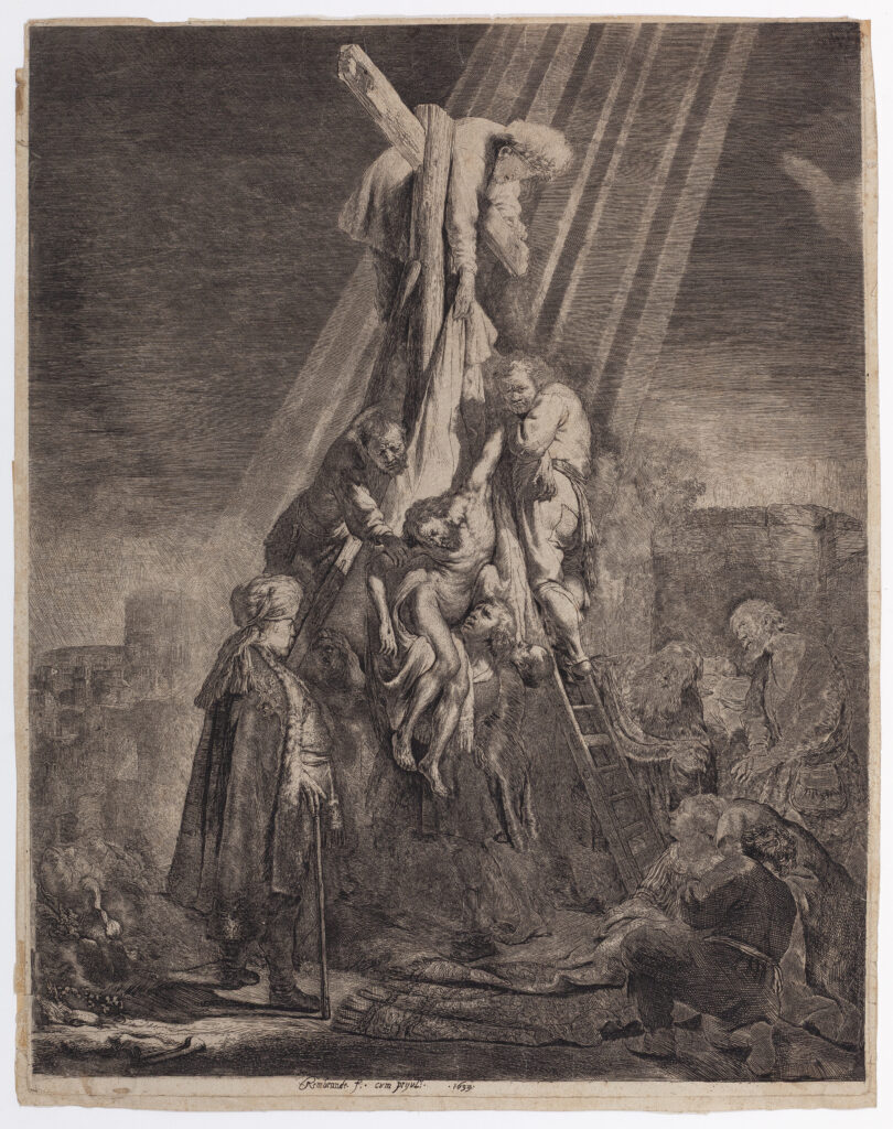 Rembrandt. Descendimiento de la Cruz, 1633. Museo Lázaro Galdiano