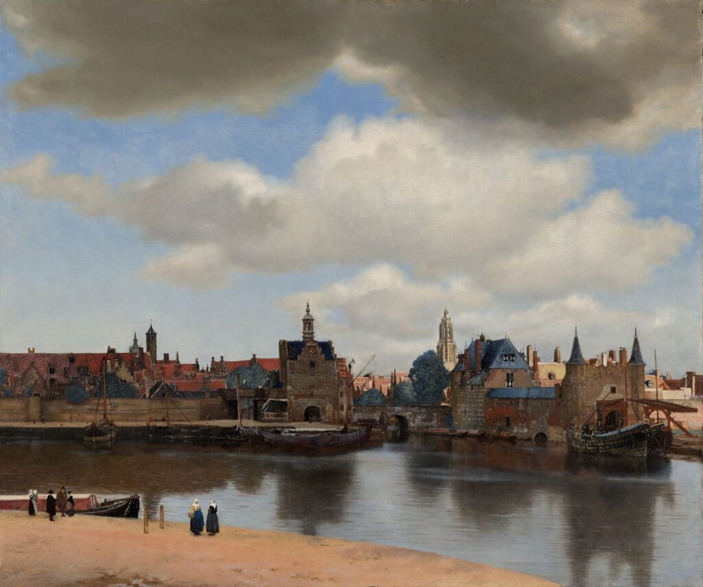 Vermeer. Vista de Delft, 1658. Mauritshuis, la Haya