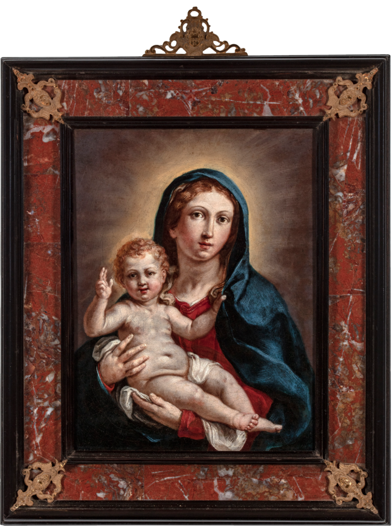 Elisabetta Sirani. Virgen con niño. Colección privada 