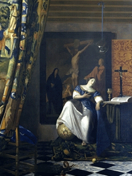 Johannes Vermeer. The Allegory of the Catholic Faith, hacia 1670-1672. Metropolitan Museum of Art