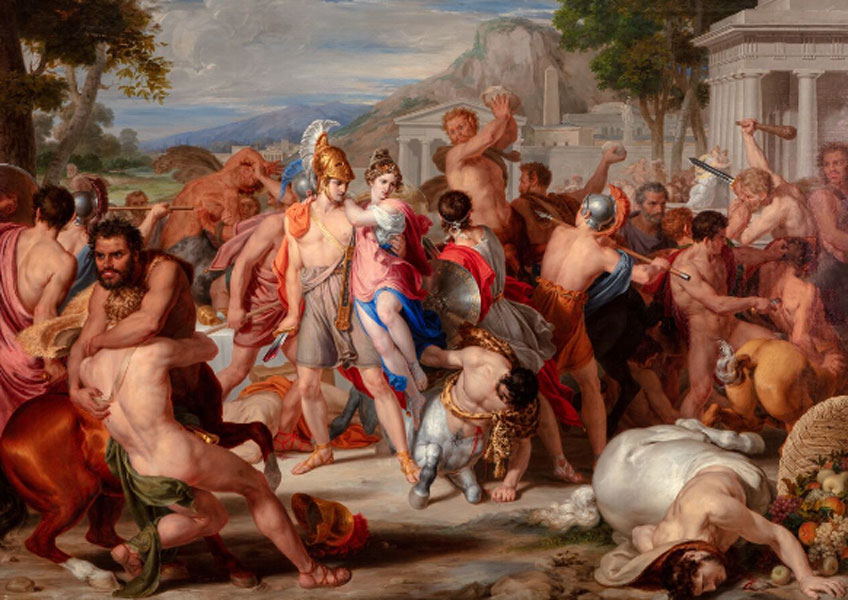Rafael Tegeo. Combate de lapitas y centauros , 1835, Colección particular. Donación comprometida para la colección del Museo del Prado