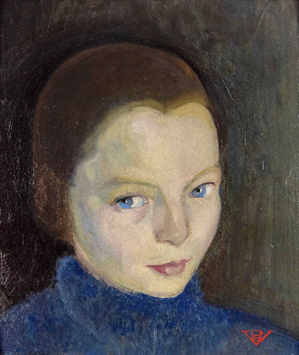 Rosario de Velasco. Niña en azul, década de 1930. Colección particular