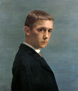 Félix Vallotton. Autoportrait à l’âge de vingt ans, 1885. © Nora Rupp, Musée cantonal des Beaux-Arts de Lausanne