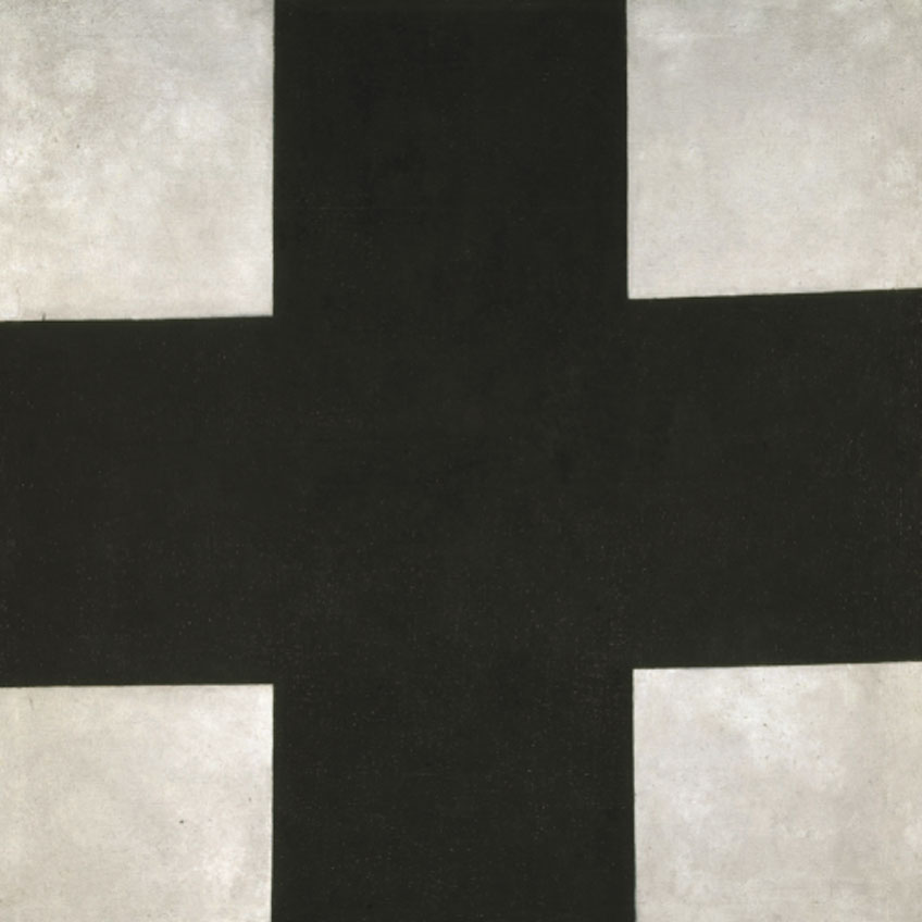 Kazimir Malévich. Cruz negra, hacia 1923. © Museo Estatal Ruso, San Petersburgo