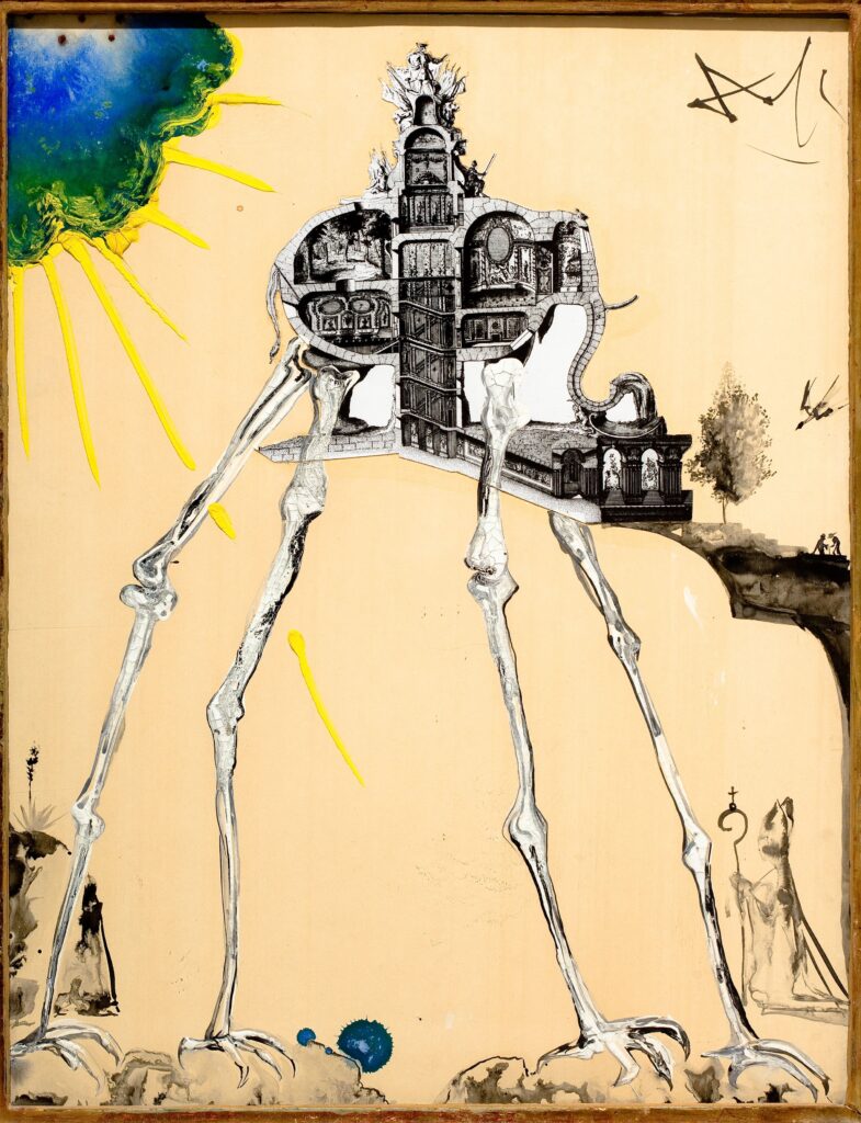 Salvador Dalí. Space Elephant , 1959. Galería Jorge Juan