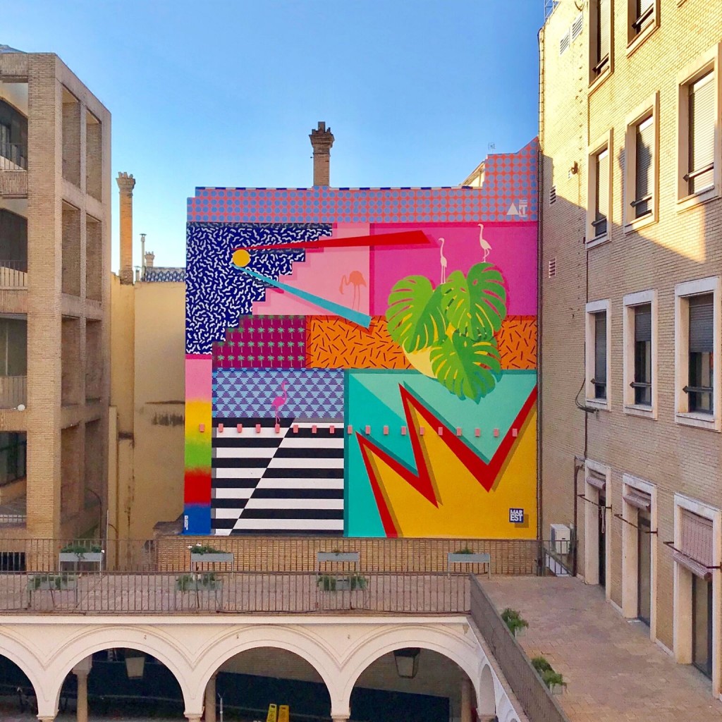 Intervención de Antonyo Marest en la Universidad de Sevilla, en el marco de Tuenti Urban Art Project
