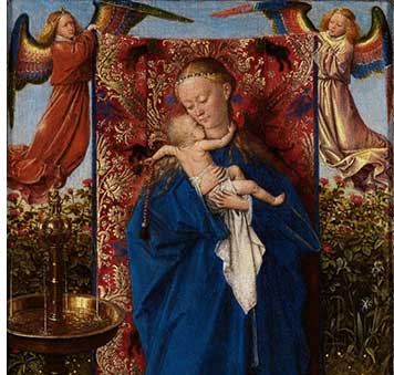 Jan Van Eyck. Vrgen de la Fuente, 1439. Museo de Bellas Artes de Amberes