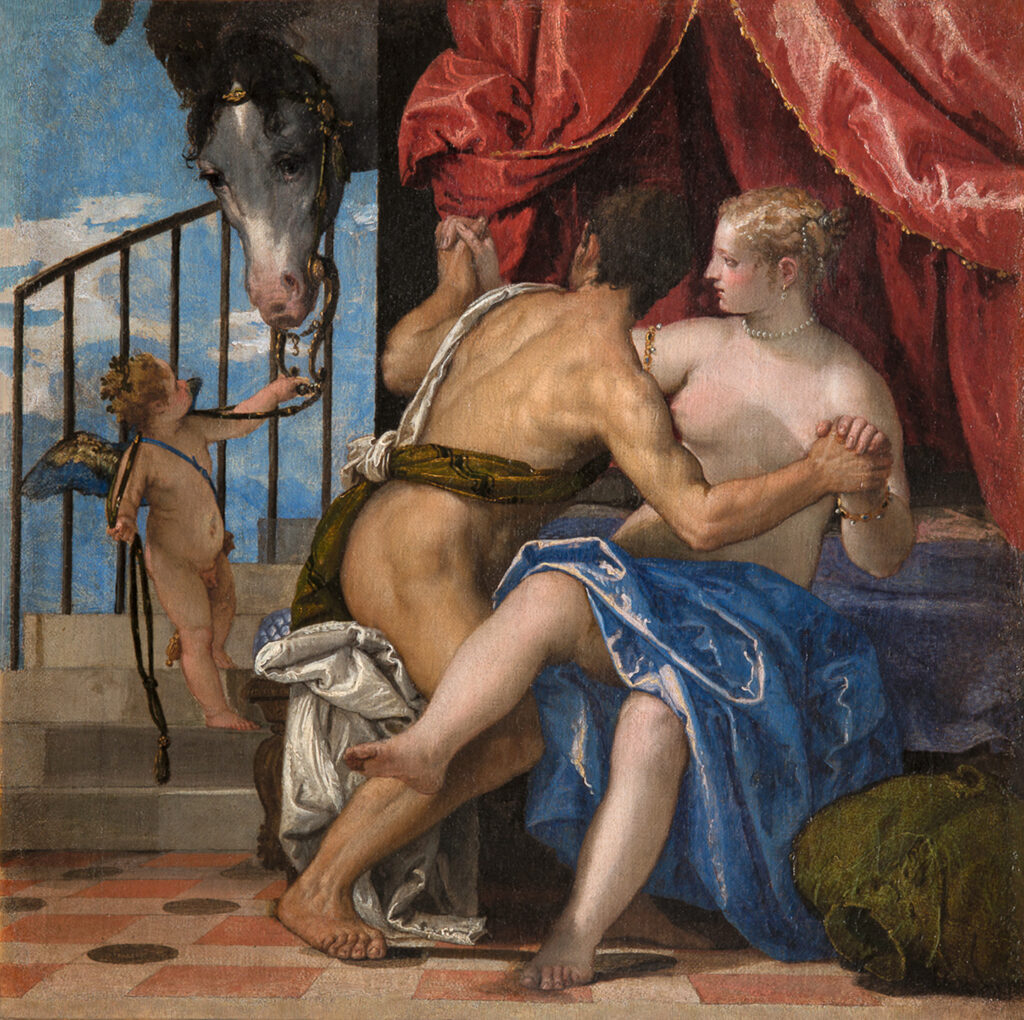 Veronés. Marte y Venus con Cupido, hacia 1565-1570. Musei Reali di Torino, Galleria Sabauda, Turín