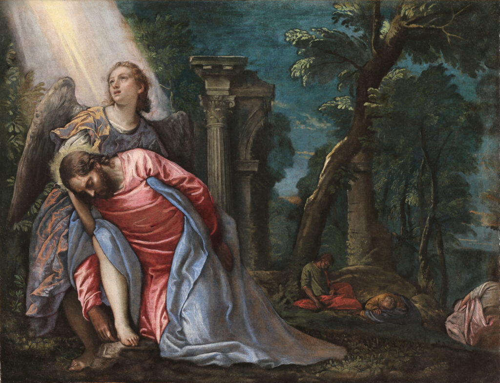 Veronés. Cristo en el huerto de los Olivos, hacia 1582-1583. Pinacoteca di Brera, Milán