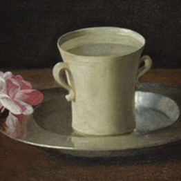 Francisco de Zurbarán. A Cup of Water and a Rose, ca. 1630. The National Gallery, Londres