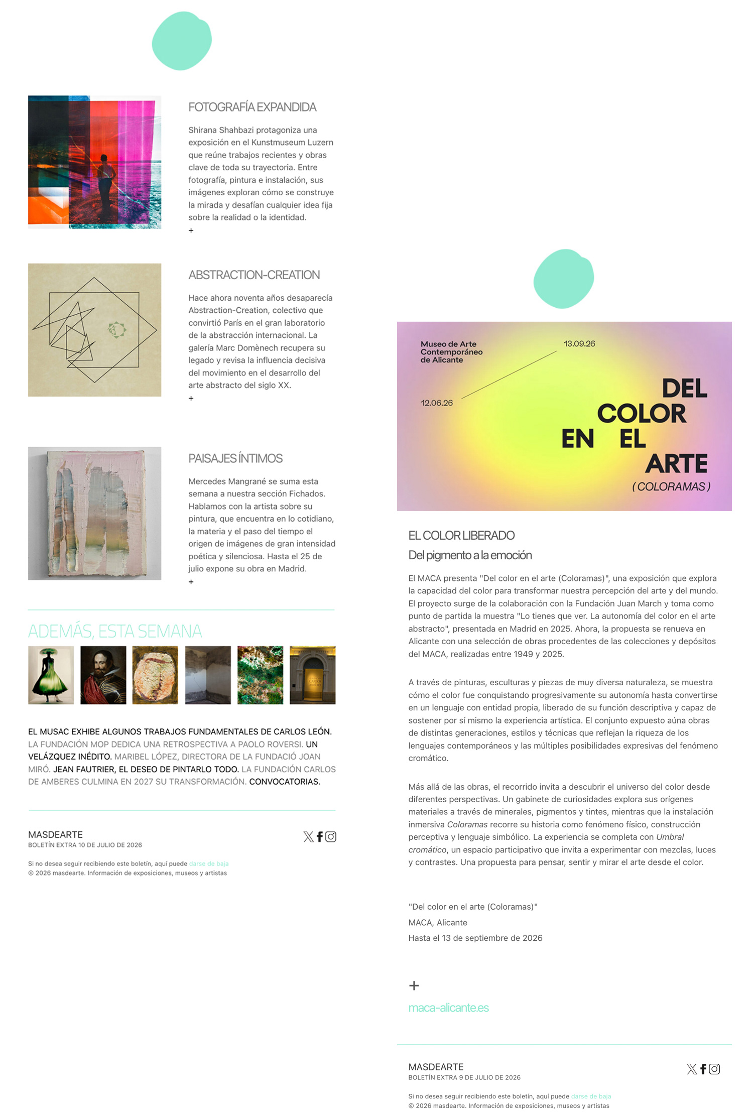 nuevos boletines masdearte