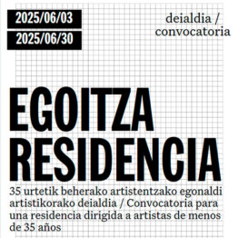 Residencia artística Artium Museoa – Zas Kultur 2025