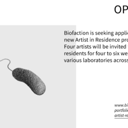 Programa Artistas en Residencia. Biofaction