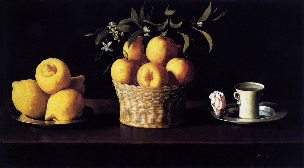 Una obra maestra: El bodegón con cidras, naranjas y rosa de Francisco de Zurbarán. Museo Nacional del Prado