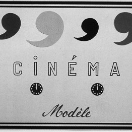 Marcel Broodthaers. Cinéma Modèle. Plancha de plástico moldeada al vacío y pintada, 1970