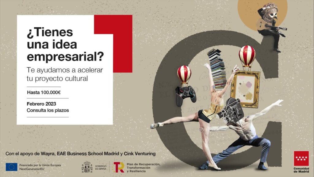 Programa de aceleración empresarial destinado a empresas culturales. Comunidad de Madrid