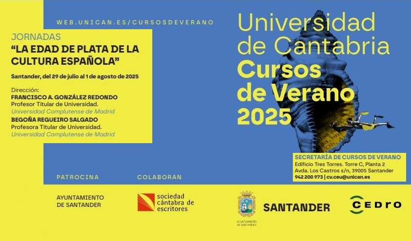 La Edad de Plata de la cultura española. Curso de verano organizado por la Universidad de Cantabria en el Centro Cultural Doctor Madrazo de Santander