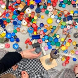 Paisajes geométricos. Taller infantil en el Museu Fundación Juan March de Palma de Mallorca