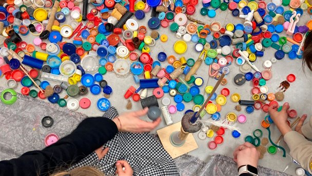 Paisajes geométricos. Taller infantil en el Museu Fundación Juan March de Palma de Mallorca