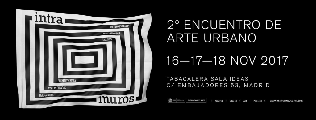 Intramuros 2017. Encuentro de arte urbano en Tabacalera, entre el 16 y el 18 de noviembre