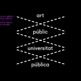 Mostra art públic / universitat pública de la Universitat de València
