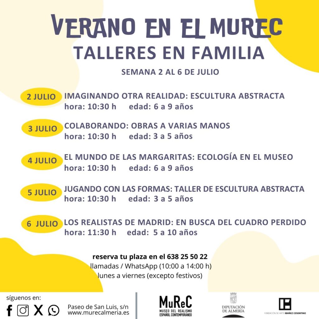 Verano en el MUREC Almería. Talleres en familia