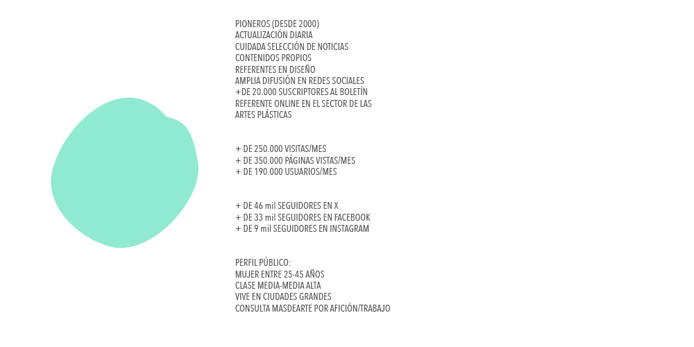 PUBLICIDAD MASDEARTE. DATOS