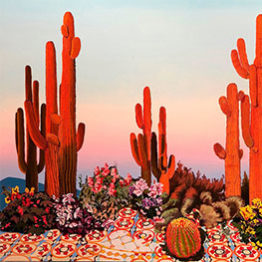 Alejandra Atarés. Cactus Naranja, 2018 Óleo y acrílico sobre lino 170 x 200 cm Victor Lope Arte Contemporaneo Barcelona, España