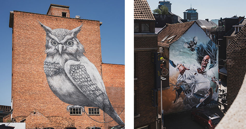 Murales - Arte urbano en Hasselt, Limburgo, Flandes