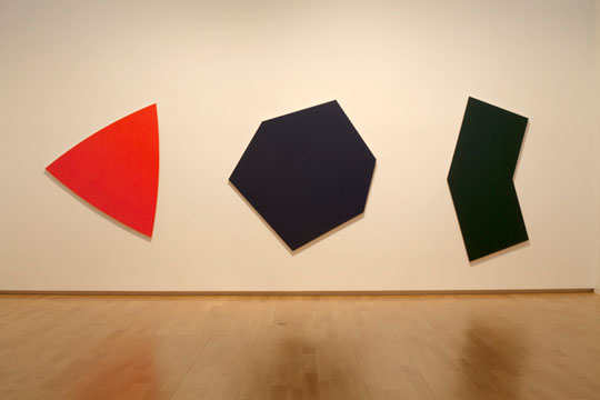 Ellsworth Kelly, Dark Blue Panel, Dark Green Panel, Red Panel