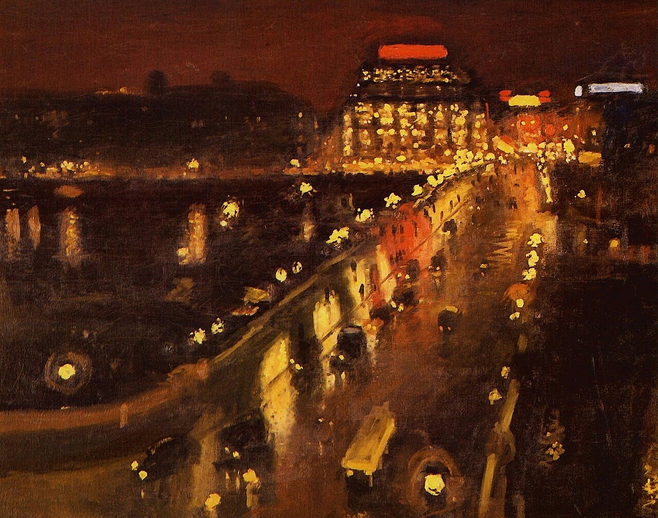 Albert Marquet. El Pont-Neuf, de noche, 1935-1936. Musée National d'Art Moderne, París