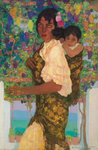 Anglada-Camarasa. Gitana con niño, 1907. Colección privada