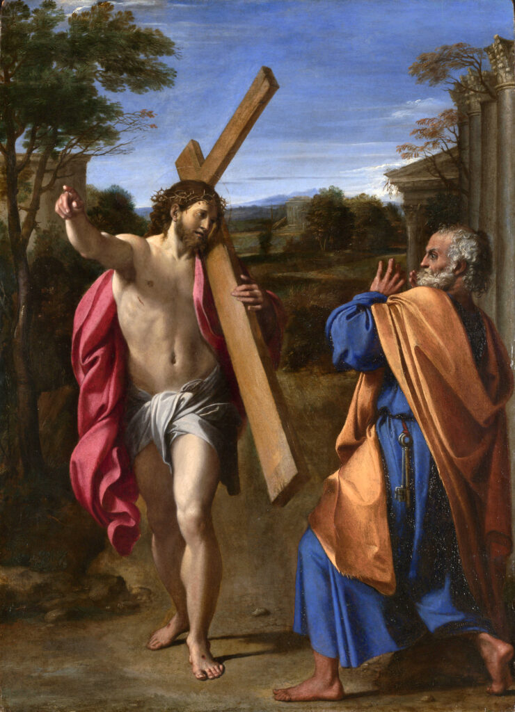 Aníbal Carracci. Quo vadis, domine?, hacia 1602. National Gallery, Londres