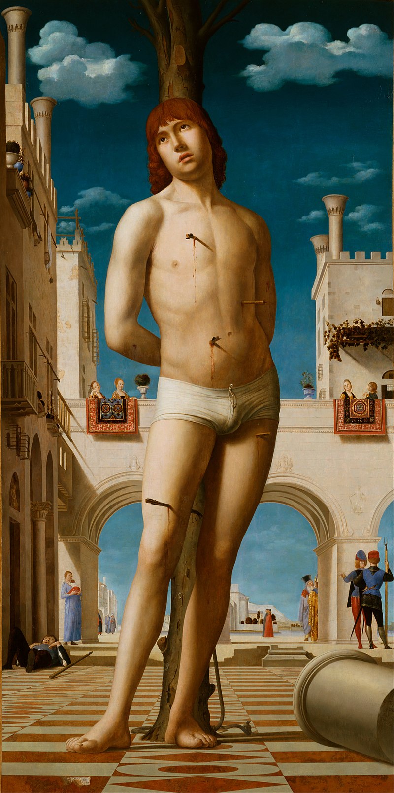Antonello da Messina. San Sebastián, hacia 1477-1479. Gemäldegalerie Alte Meister, Dresde