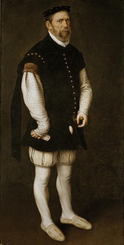 Antonio Moro. Pejerón, bufón del conde de Benavente y del gran duque de Alba, hacia 1560. Museo Nacional del Prado