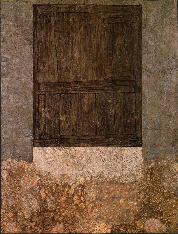Jean Dubuffet. Puerta con grama, 1957. Colección Guggenheim