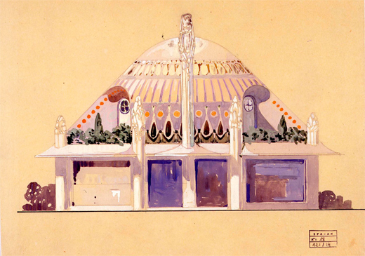 Henry Sauvage. Pabellón Primavera de la Exposición Internacional de Artes Decorativas Modernas, 1925