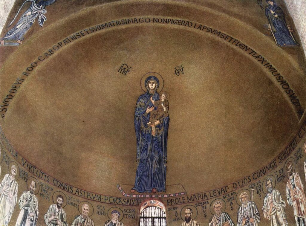 Mosaico del ábside de la basílica de Santa Maria Assunta,11​ antigua catedral de Torcello, siglo XII