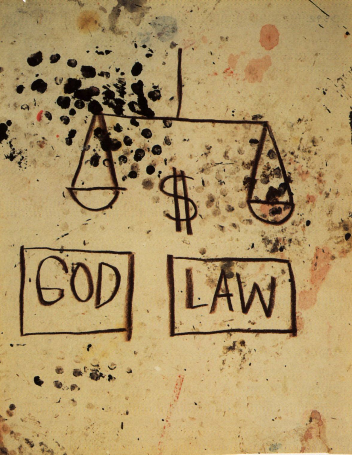 Basquiat. God, Law, 1981