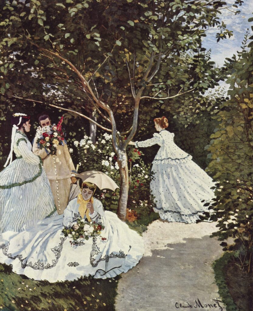 Claude Monet. Mujeres en el jardín, 1867. Musée d´Orsay