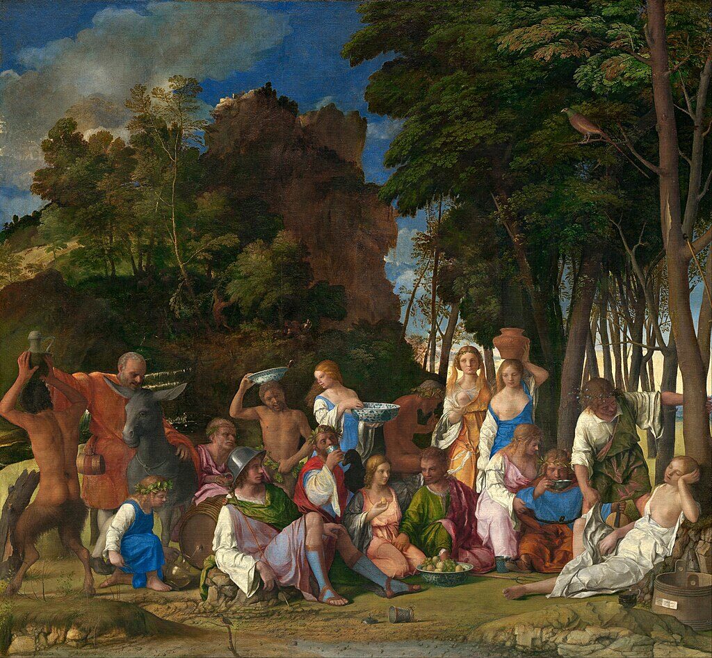 Giovanni Bellini. El festín de los dioses, 1514. National Gallery of Art, Washington