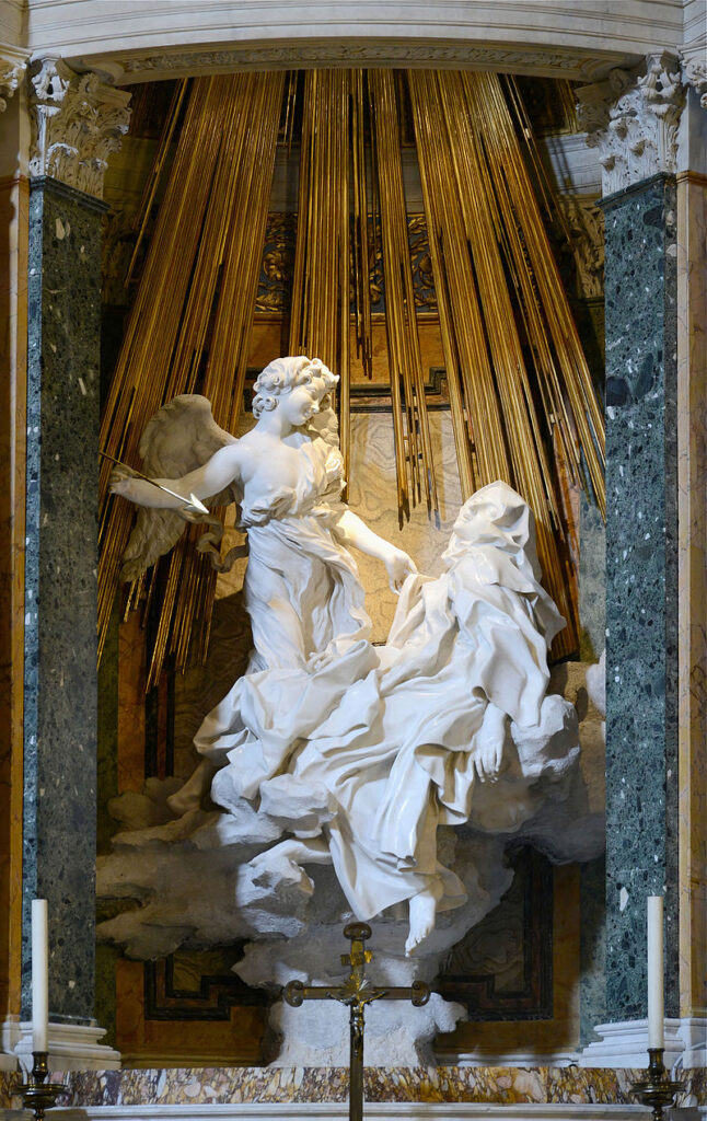 Bernini. Éxtasis de Santa Teresa, 1645-1652. Santa Maria della Vittoria, Roma