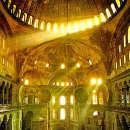 Interior de Santa Sofía de Constantinopla