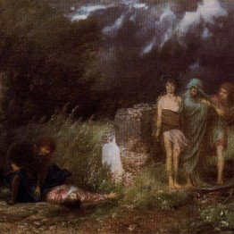 Böcklin. Asesino perseguido por las furias, 1870