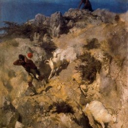 Böcklin. Pan asustando a un pastor, 1859